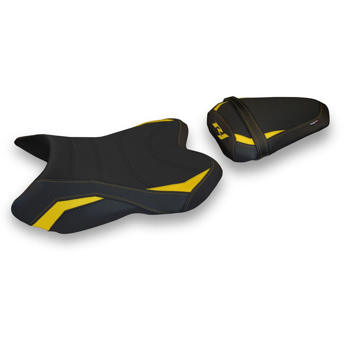 Tappezzeria Italia Yamaha YZF R1 2007-2008 Seat Cover Comfort in Yellow and Black