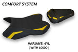 Tappezzeria Italia Yamaha YZF R1 2007-2008 Seat Cover Comfort in Yellow and Black