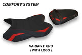 Tappezzeria Italia Yamaha YZF R1 2007-2008 Seat Cover Comfort in Red and Black