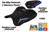 Tappezzeria Italia Yamaha YZF R1M 2015-2025 Seat Cover Comfort in Blue and Silver