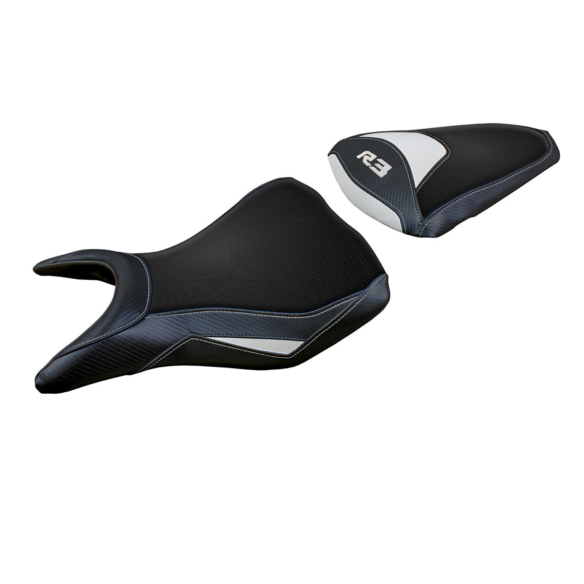 Yamaha YZF R3 2015-2024 Seat Cover Tappezzeria Italia in White