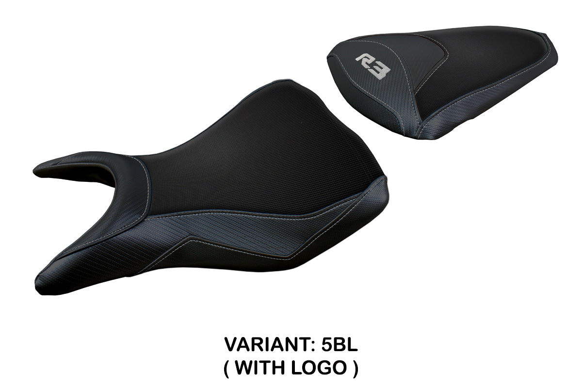 Tappezzeria Italia Yamaha YZF R3 2015-2024 Seat Cover in Black