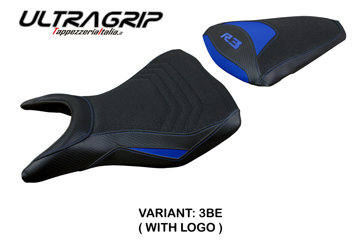 Tappezzeria Italia Yamaha YZF R3 2015-2024 Seat Cover Ultragrip in Blue