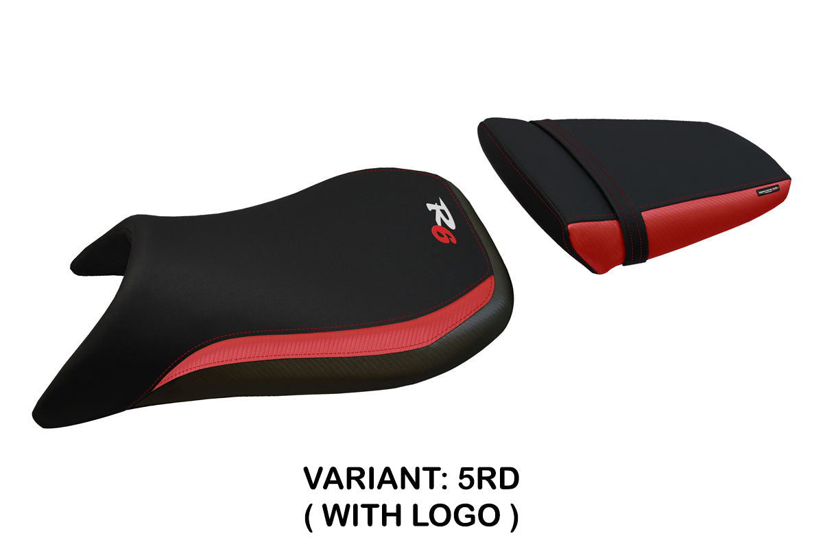 Tappezzeria Italia Yamaha YZF R6 2003-2005 Seat Cover in Red and Black
