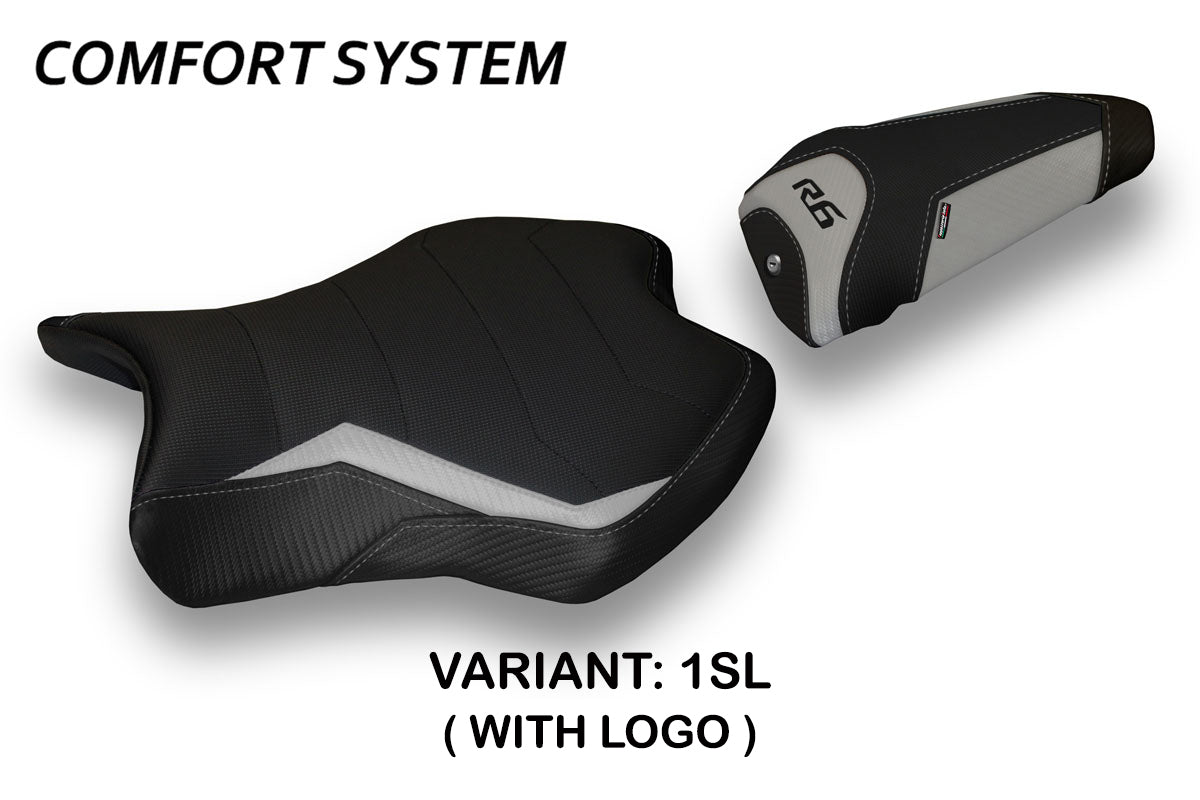 Tappezzeria Italia Yamaha YZF R6 2017-2025 Seat Cover Comfort in Silver