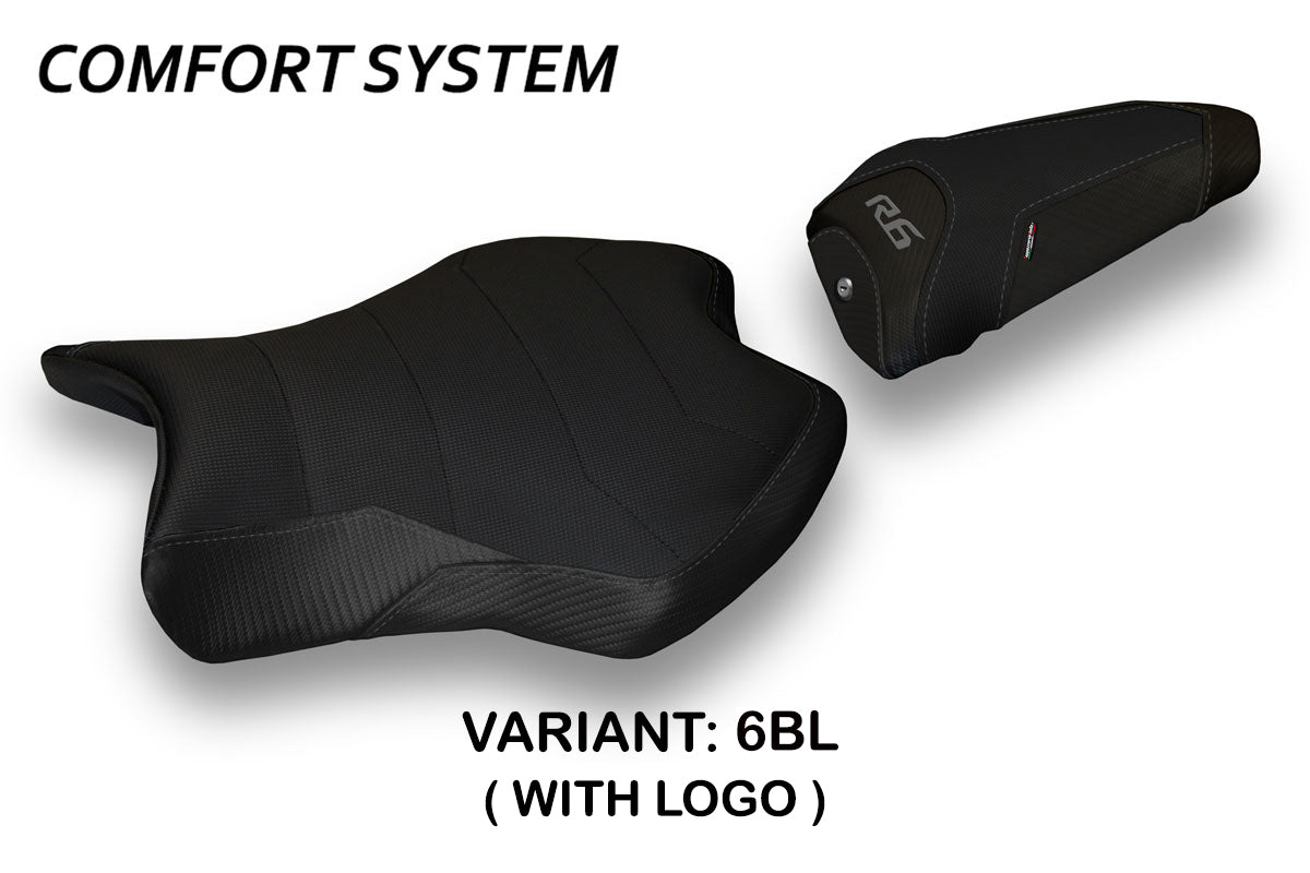 Tappezzeria Italia Yamaha YZF R6 2017-2025 Seat Cover Comfort in Black