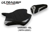Yamaha YZF R6 2017-2025 Seat Cover Tappezzeria Italia Ultragrip in Silver