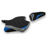 Tappezzeria Italia Yamaha YZF R6 2017-2025 Seat Cover Ultragrip in Blue and Grey SE