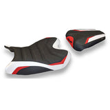 Tappezzeria Italia Yamaha YZF R6 2008-2016 Seat Cover Ultragrip in White and Red SE