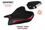 Tappezzeria Italia Yamaha YZF R7 2021-2025 Seat Cover Comfort in Red, White and Black SE