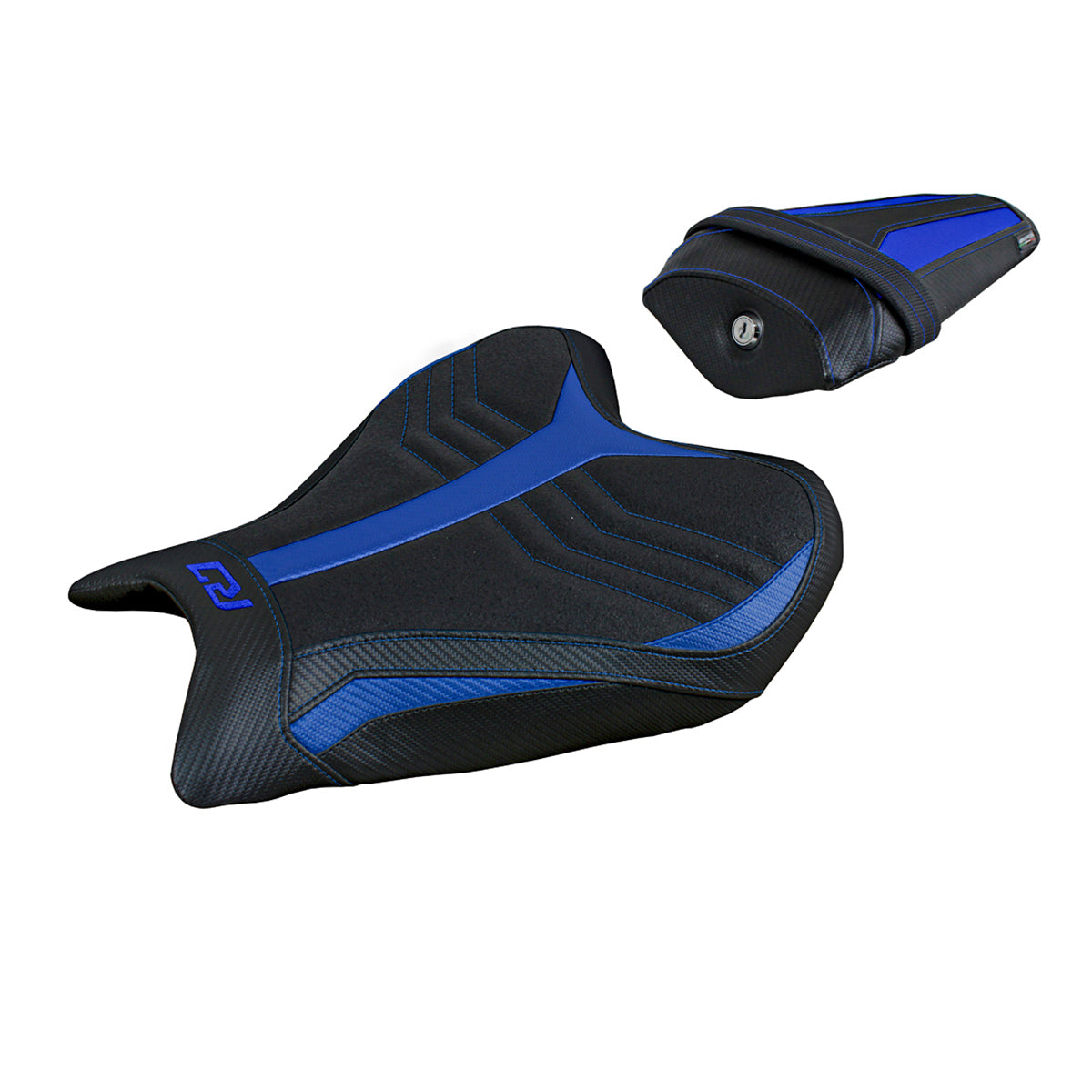 Tappezzeria Italia Yamaha YZF R7 2021-2025 Seat Cover Ultragrip in Blue and Black