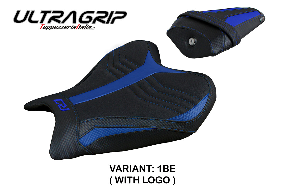 Tappezzeria Italia Yamaha YZF R7 2021-2025 Seat Cover Ultragrip in Blue and Black