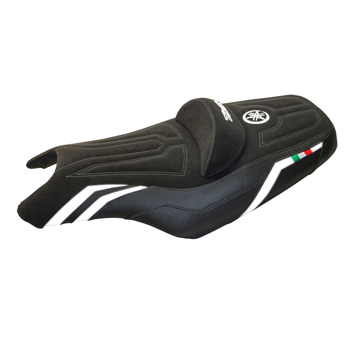 Tappezzeria Italia Yamaha T-Max 2008-2016 Seat Cover in Black and White
