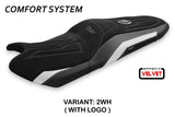Tappezzeria Italia Yamaha T-Max 530 560 2017-2021 Seat Cover Comfort in Velvet White