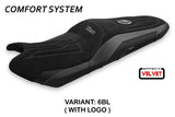 Tappezzeria Italia Yamaha T-Max 530 560 2017-2021 Seat Cover Comfort in Velvet Blue