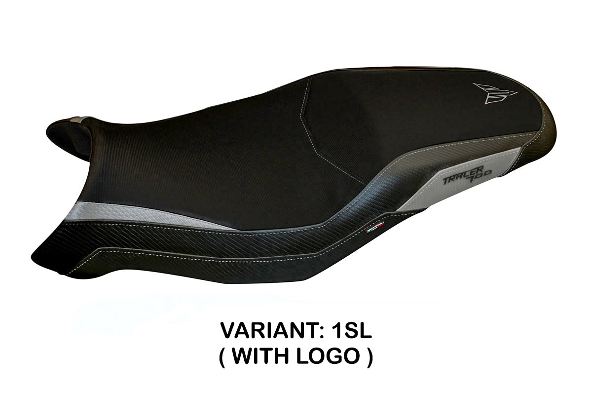 Tappezzeria Italia Yamaha Tracer 700 2021-2025 Seat Cover in Silver and Black
