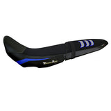Tappezzeria Italia Yamaha Tenere 700 2019-2025 Seat Cover Comfort in U-Grip Blue and Silver FR