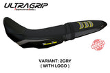 Tappezzeria Italia Yamaha Tenere 700 2019-2025 Seat Cover Ultragrip in Grey and Yellow FR