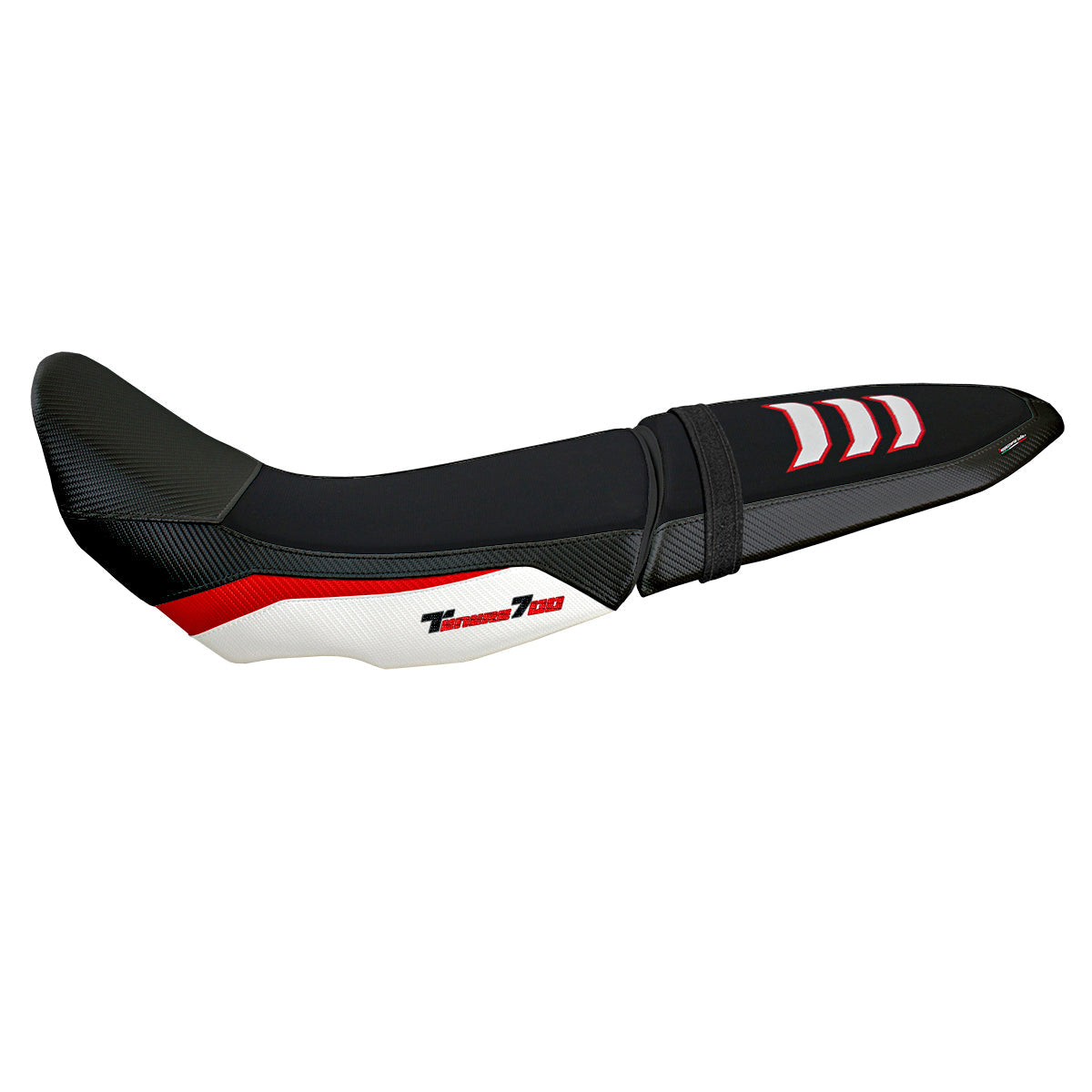 Tappezzeria Italia Yamaha Tenere 700 2019-2025 Seat Cover Ultragrip in Red and White FR