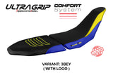 Tappezzeria Italia Yamaha Tenere 700 Raid 2022-2025 Seat Cover Comfort Ultragrip in Black and Yellow