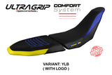 Tappezzeria Italia Yamaha Tenere 700 Raid 2022-2025 Seat Cover Comfort Ultragrip in Yellow and Black