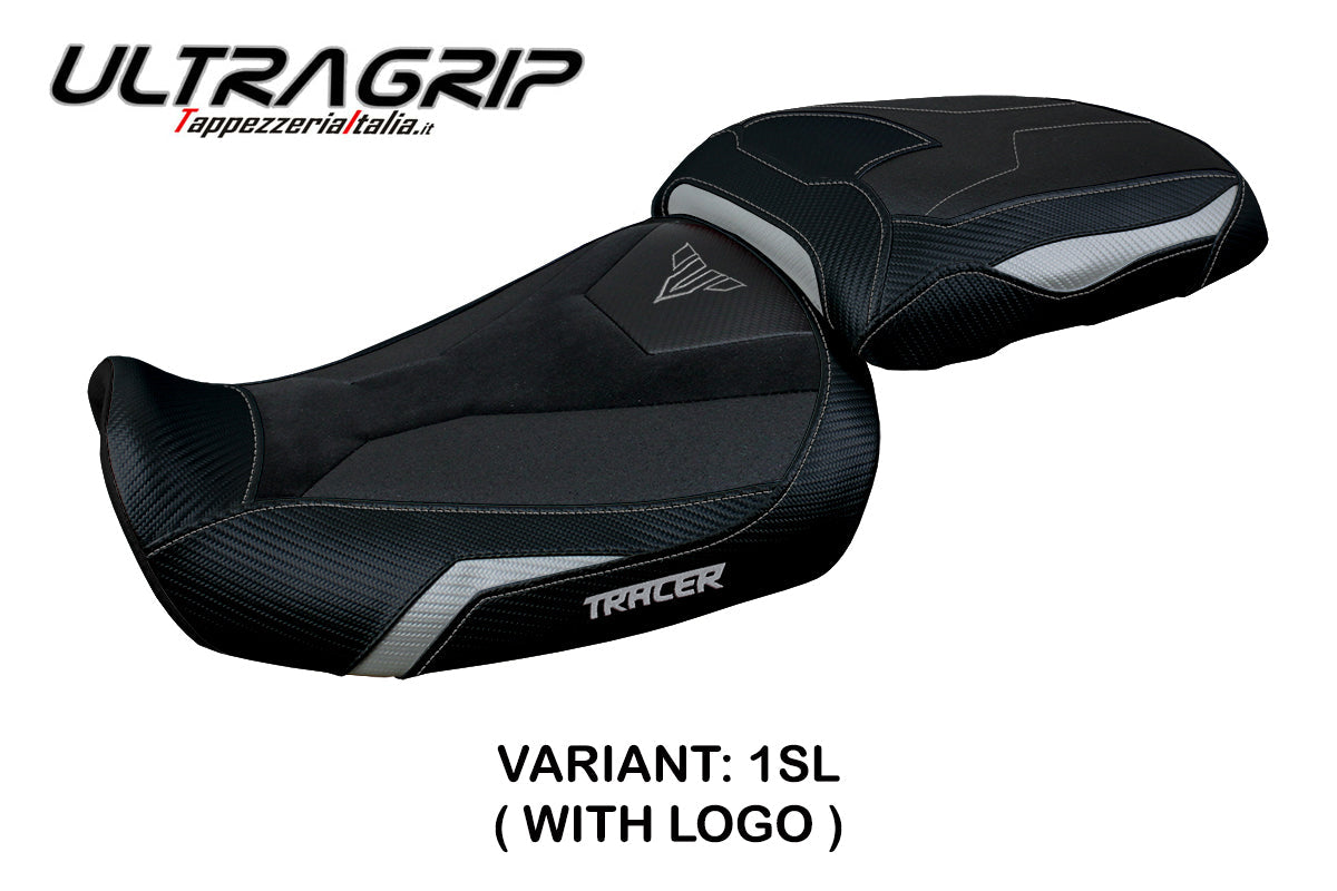 Tappezzeria Italia Yamaha Tracer 9 9GT 2021-2024 Seat Cover Ultragrip in Silver and Black