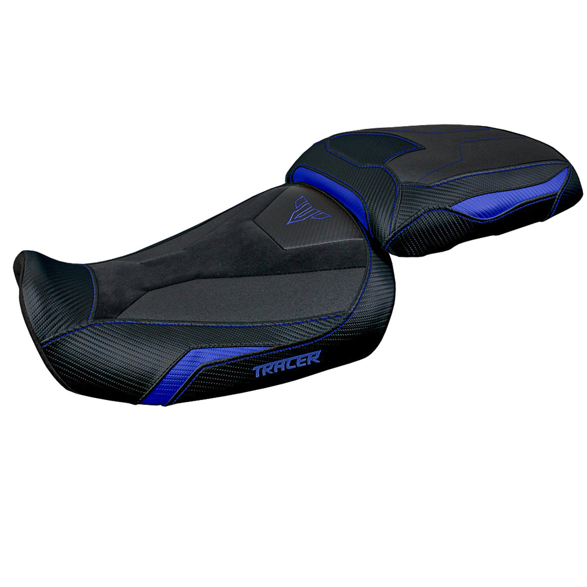 Tappezzeria Italia Yamaha Tracer 9 9GT 2021-2024 Seat Cover Ultragrip in Blue and Black