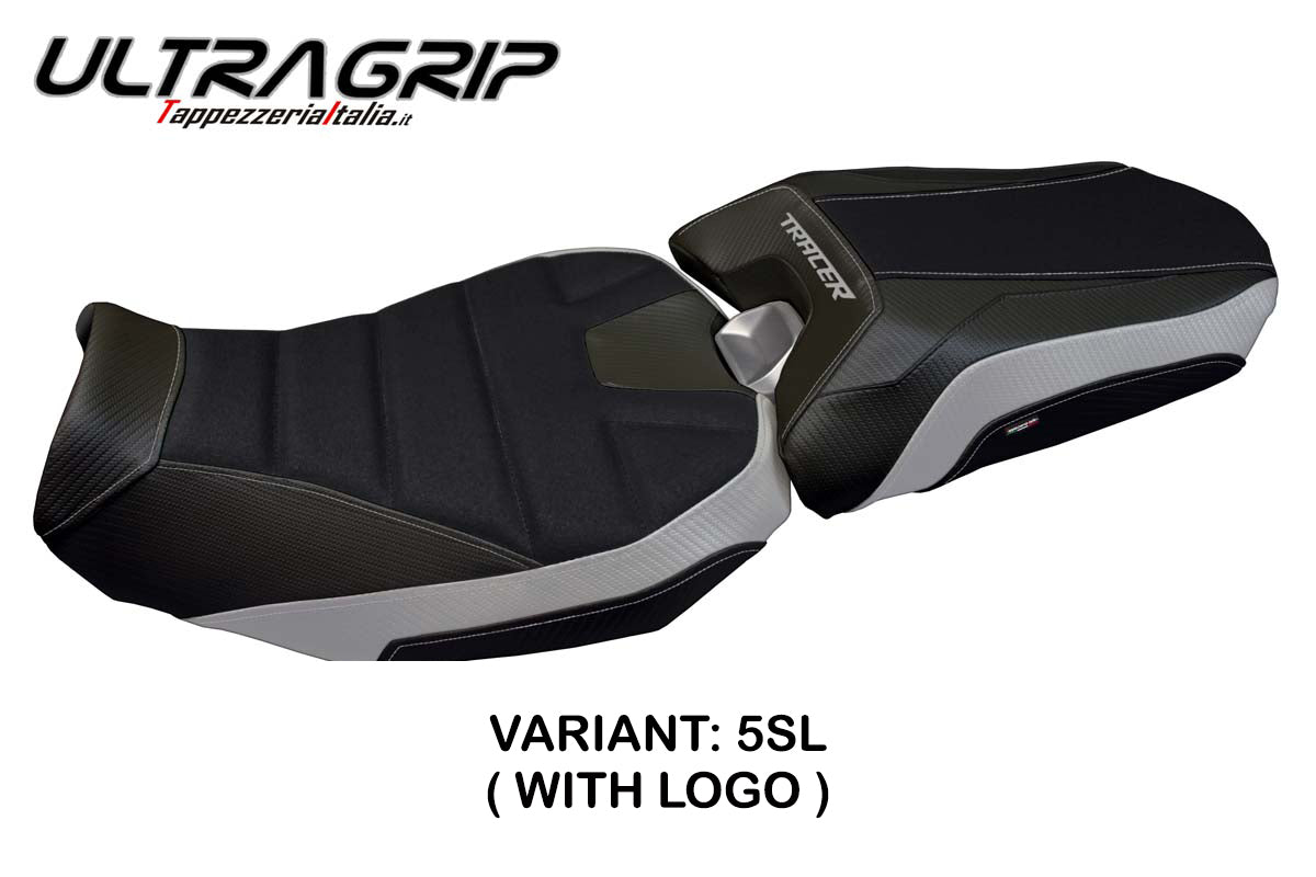 Tappezzeria Italia Yamaha Tracer 900 2018-2020 Seat Cover Ultragrip in Silver and Black