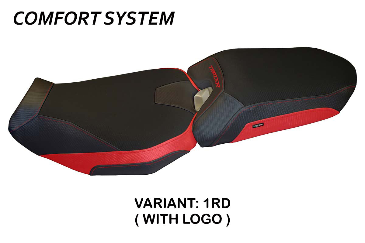 Tappezzeria Italia Yamaha Tracer 900 2018-2020 Seat Cover Comfort in Red and Black
