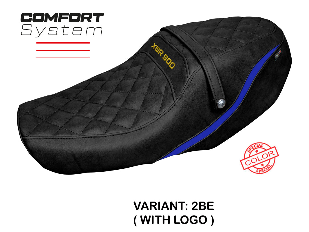 Tappezzeria Italia Yamaha XSR 900 2022-2025 Seat Cover Comfort in Blue and Black