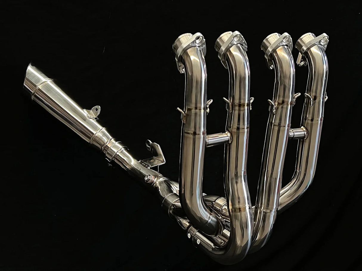 Vandemon Polished Titanium Exhaust System Ninja ZH2 2020-25 KAWAZH2TIEXHSYSPOLB VA-10