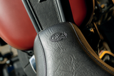 MUSTANG Max Profile Solo Touring Seat - with Driver Backrest - Black - Original - FLHC/FLDE 79330