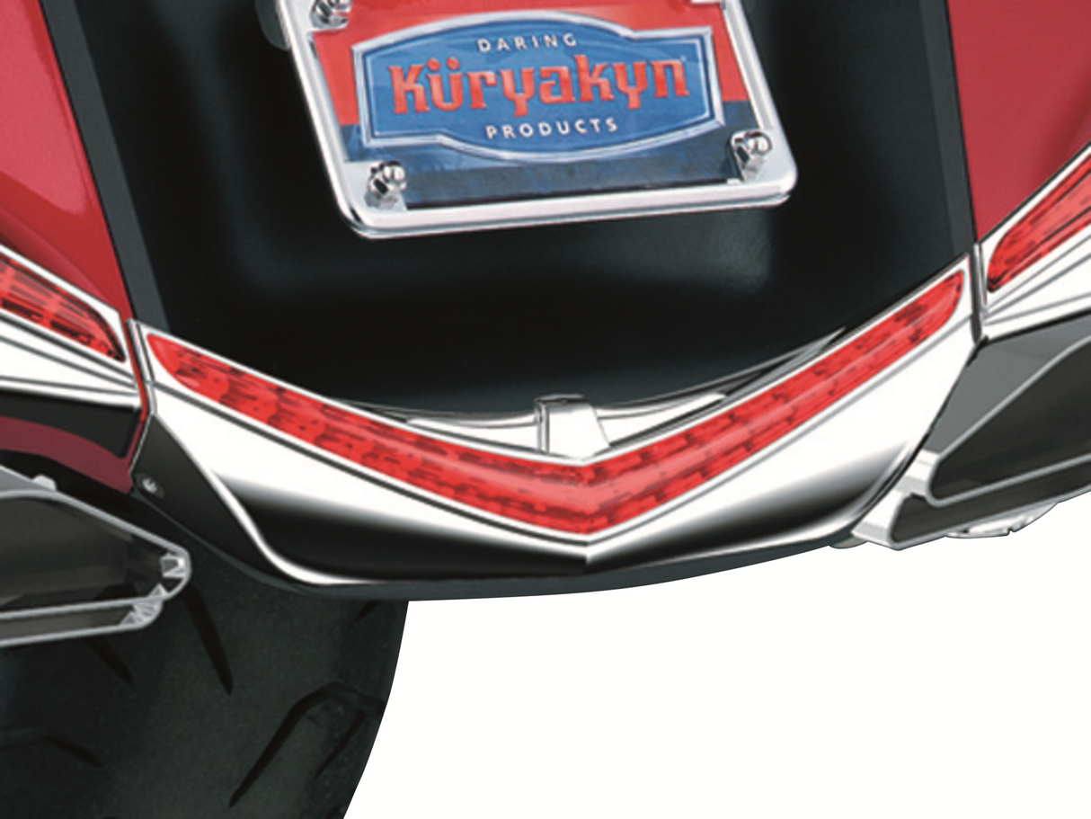 KURYAKYN LED Fender Tip - Chrome - Rear 3236