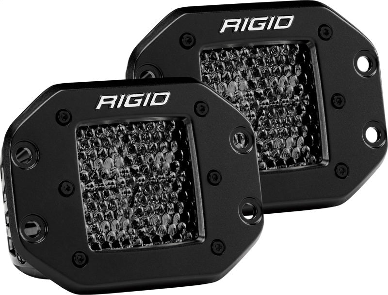 Rigid Industries D Series PRO Midnight Edition - Spot - Diffused - Pair 212513BLK