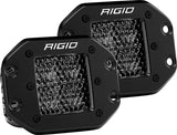 Rigid Industries D Series PRO Midnight Edition - Spot - Diffused - Pair 212513BLK