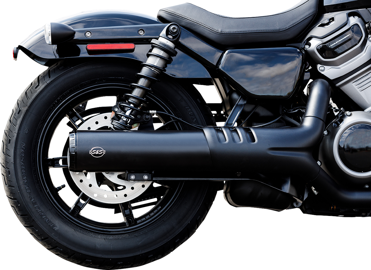 S&S CYCLE 4-1/2" Grand National Slip-On Muffler - Black RH975 Nightster 2022-2025   550-1074