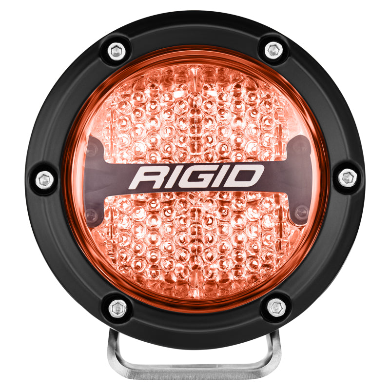 Rigid Industries 360-Series 4in LED Off-Road Diffused Beam - RGBW Backlight (Pair) 36400