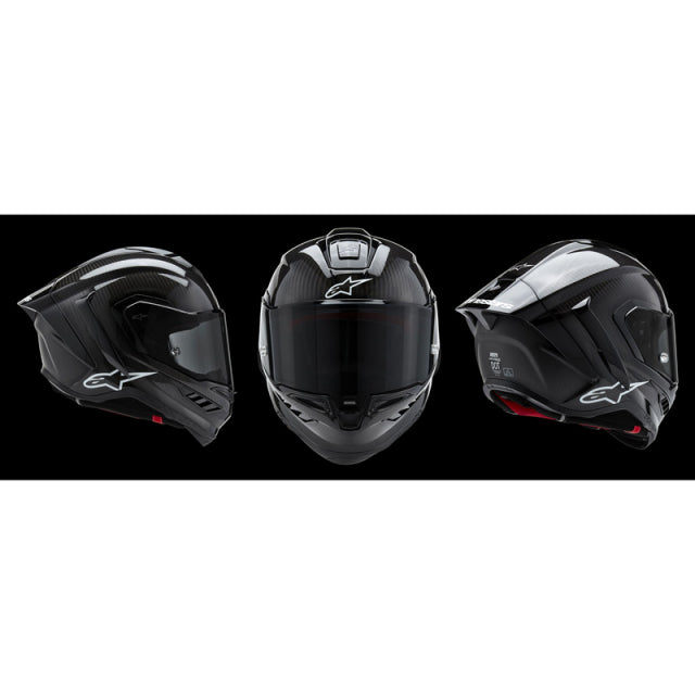IN STOCK ALPINESTARS Supertech R10 Helmet - Solid - Carbon Black - Large 8200124-1902-L