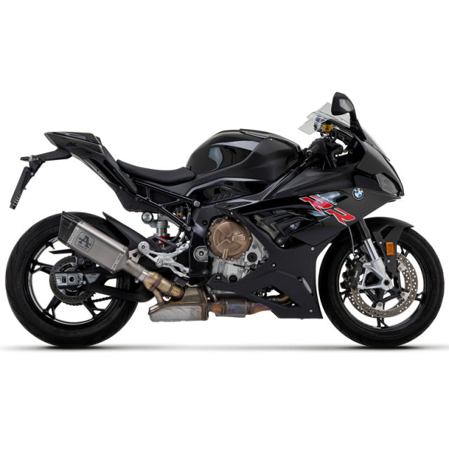71506PTN Arrow HOMOL Pista Slip-on Exhaust, Titanium Dark for BMW M/S1000RR 20-25