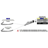 71805AKN Arrow  Maxi Race-Tech Exhaust, Aluminum Dark for BMW R1200GS / Adventure (2013-) & R1250GS