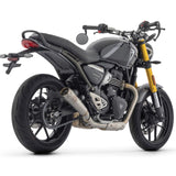 Arrow Exhaust Pro-Race Slip-On Exhaust, Nichrome For Triumph Scrambler 400/Speed 400 24- 25 71974pri