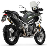 72506VAN Arrow Veloce Homol Slip-on Exhaust, Aluminum Dark for Triumph Tiger 900 24-25