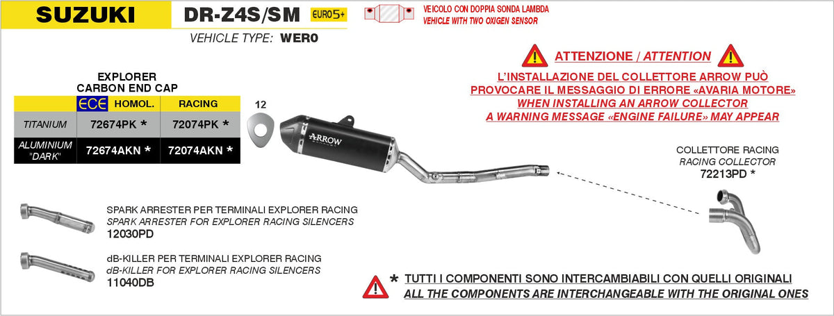 Arrow 72674PK exhaust component