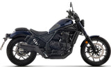 Arrow Rebel Slip-on Exhaust, Nichrome Dark for Honda CMX1100 Rebel 2025 -2026 74517RB