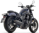 Arrow Rebel Slip-on Exhaust, Nichrome Dark for Honda CMX1100 Rebel 2025 -2026 74517RB