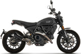 Arrow Rebel Slip-on Exhaust, Aluminum Dark for Ducati Scrambler 800 2025 2026 77524RBN
