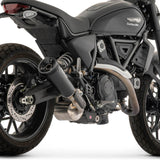 Arrow Rebel Slip-on Exhaust, Aluminum Dark for Ducati Scrambler 800 2025 2026 77524RBN