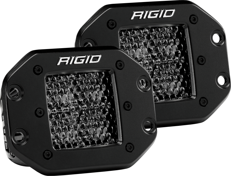 Rigid Industries D Series PRO Midnight Edition - Spot - Diffused - Pair 212513BLK