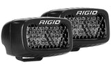Rigid Industries SR-M Series PRO Midnight Edition - Spot - Diffused - Pair 902513BLK