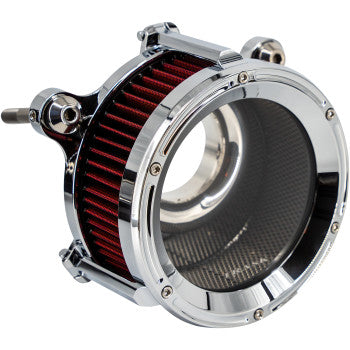 TRASK 68 mm Assault Charge Air Cleaner - Chrome - Gen 2 M8 TM-1025CH